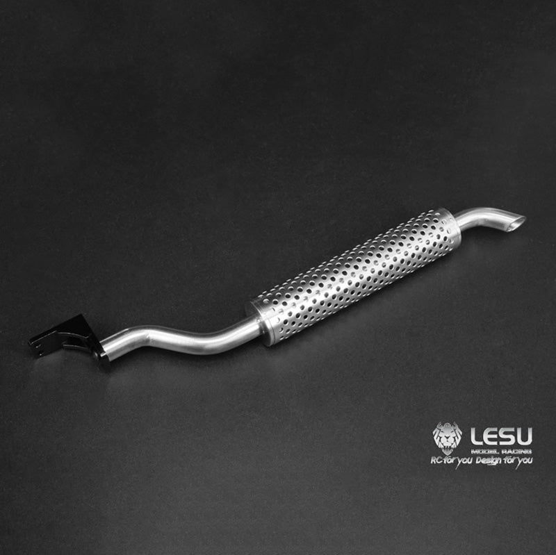 LESU Metal Smoke Exhaust Pipe Vent A B C for 1/14 Scale Remote Controlled Tractor Truck Car Model Accessories Replacements