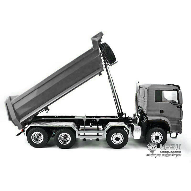 1/14 Scale LESU 8*8 Hydraulic Dumper Truck Tipper Remote Controlled DIY for Model Radio Controller ESC Motor Servo