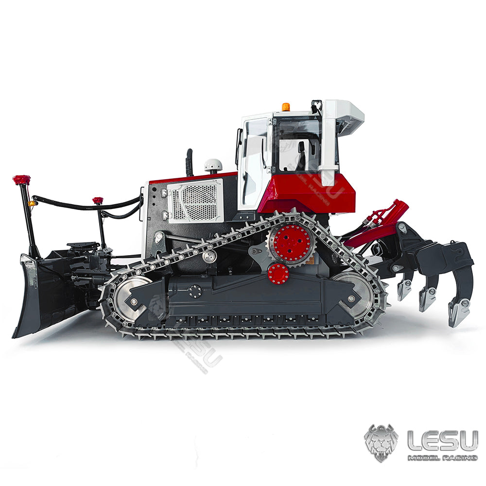 LESU 1/14 RTR RC Painted Assembled Hydraulic Model Aoue-DT60 Crawler Dozer Bulldozer W/ Light Sound PL18EV Controller Motor ESC