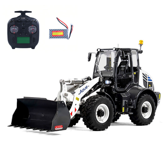 LESU 1/14 Hydraulic Remote Control Loader Aoue WA100M-8 4*4 Metal RC Machine With Quick Release Differential Lock Option Battery
