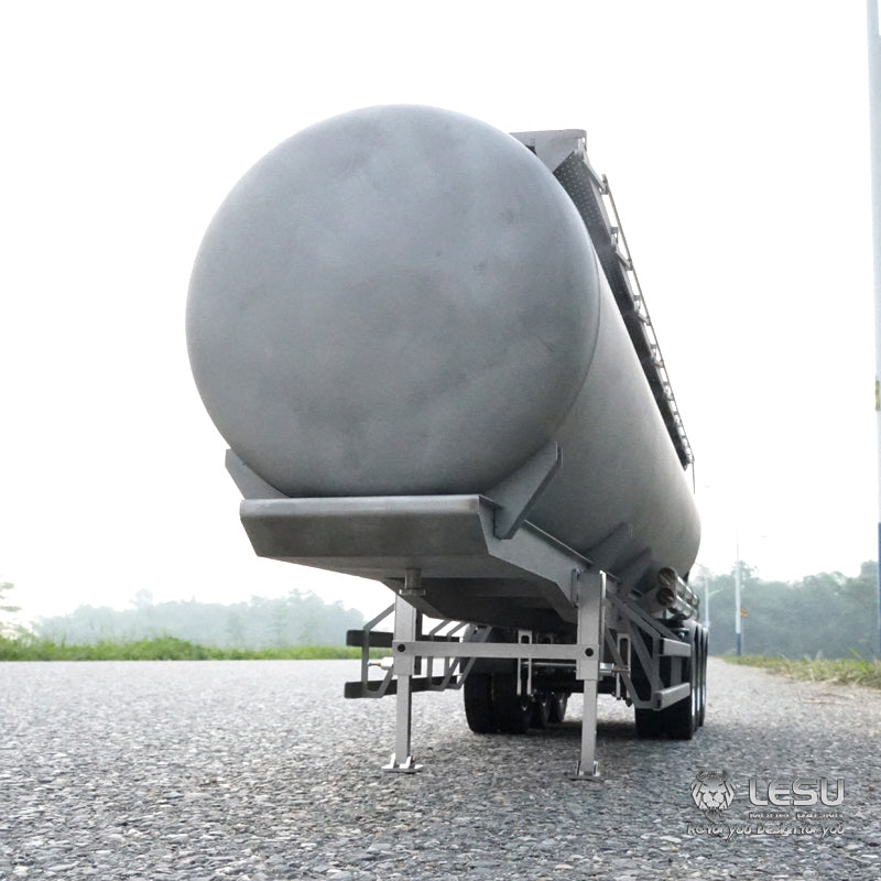LESU 1/14 Radio Controlled Pre-assembled Semi Trailer Metal 40 Feet Container Oil Tank Gas Tanker for Tractor Truck Model