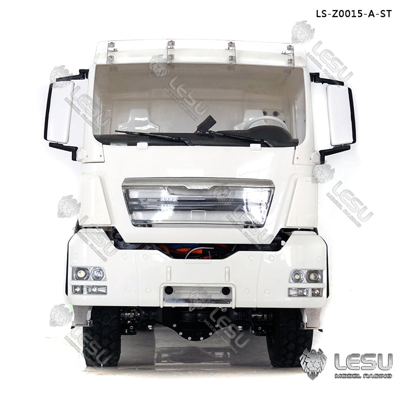 In Stock LESU 1/14 Scale Metal 4*4 Chassis TGS Hydraulic Dumper Truck Construction Vehicle Model Light Sound System Motor ESC Servo