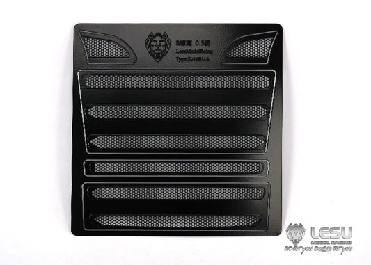 LESU Metal Front Grid Fence Honeycomb Square Grille for 1/14 Scale RC Tractor Truck Remote Control Model DIY Ornament Accessories