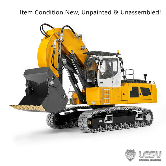 LESU Aoue LR956 1/14 Metal RC Front Shovel Digger B0041 Dual Pumps Hydraulic Excavator KIT with 4CH Valve Brushless Motor Light System