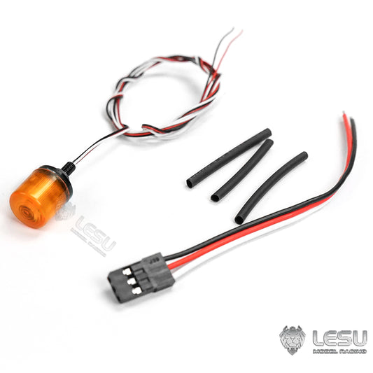 IN Stock LESU Universal Spare Part Rotating Warning Light DIY Suitable for RC Tractor Truck Radio Controlled Dumper Trailer Cars