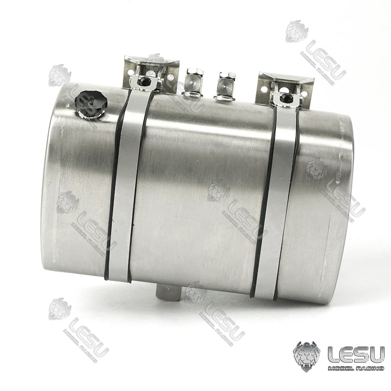 LESU Metal Hydraulic Simulated Oil Tank Accessory Suitable for 1/14 Scale Tractor Truck Dumper Tipper DIY Cars Spare Parts