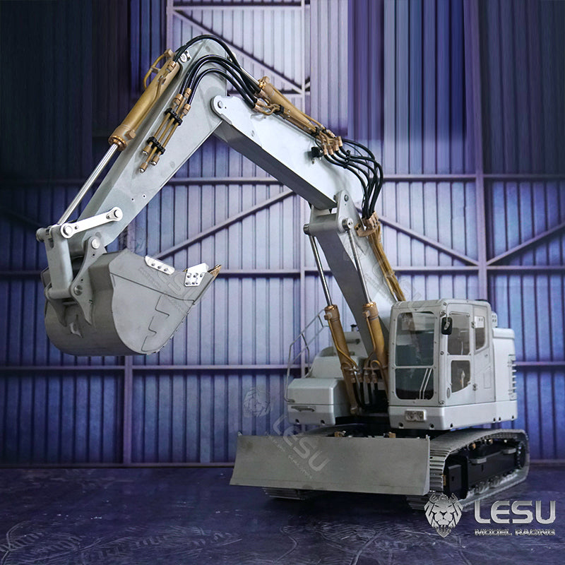 LESU 1/14 Metal RC Hydraulic Excavator Kits Aoue ET26L DIY Model Pump Valve ESC GPS Remote Control Construction Vehicles