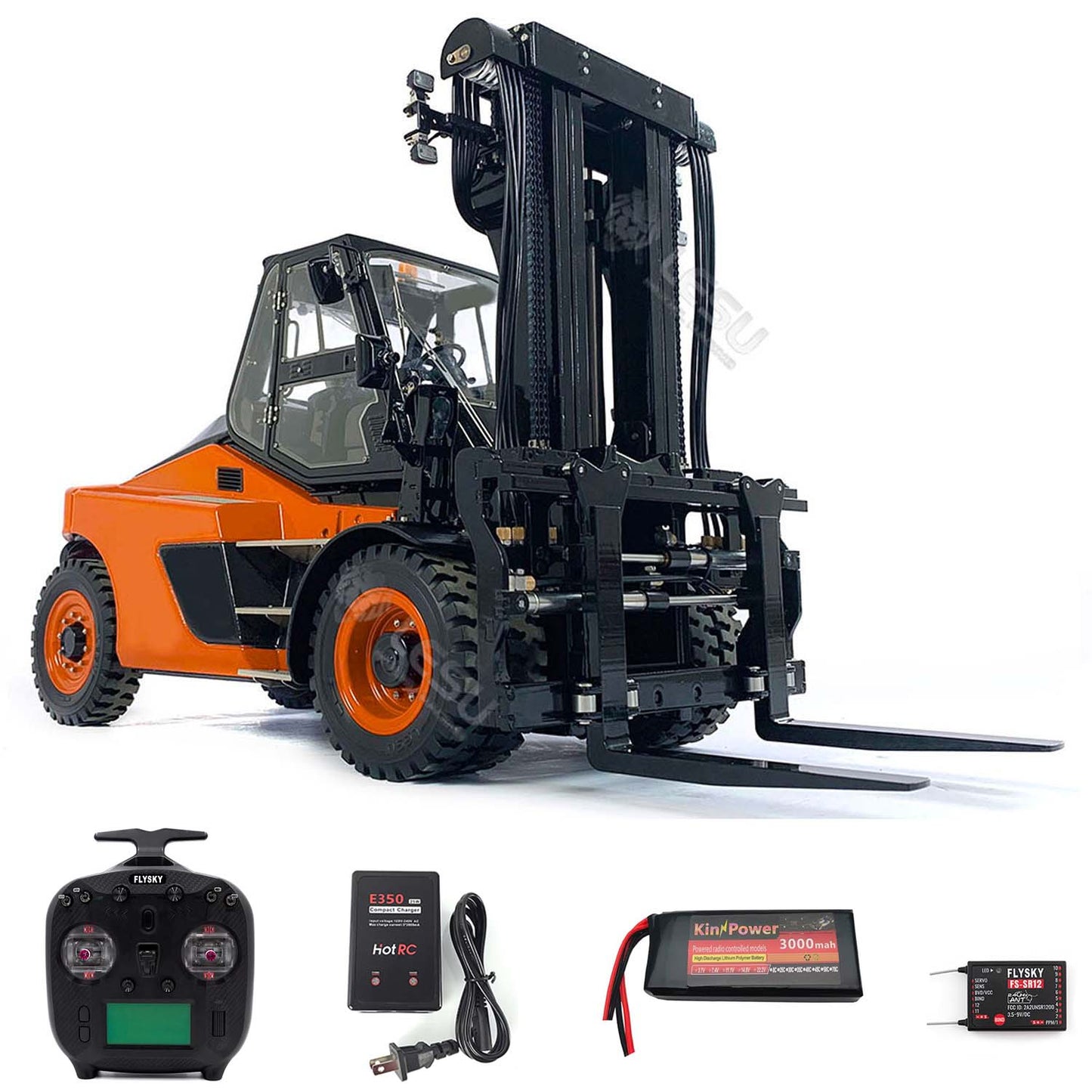 1/14 LESU RC RTR Hydraulic Painted Forklift Remote Control Model Aoue-LD160S W/Motor ESC Light Sound Battery Charger Radio Receiver