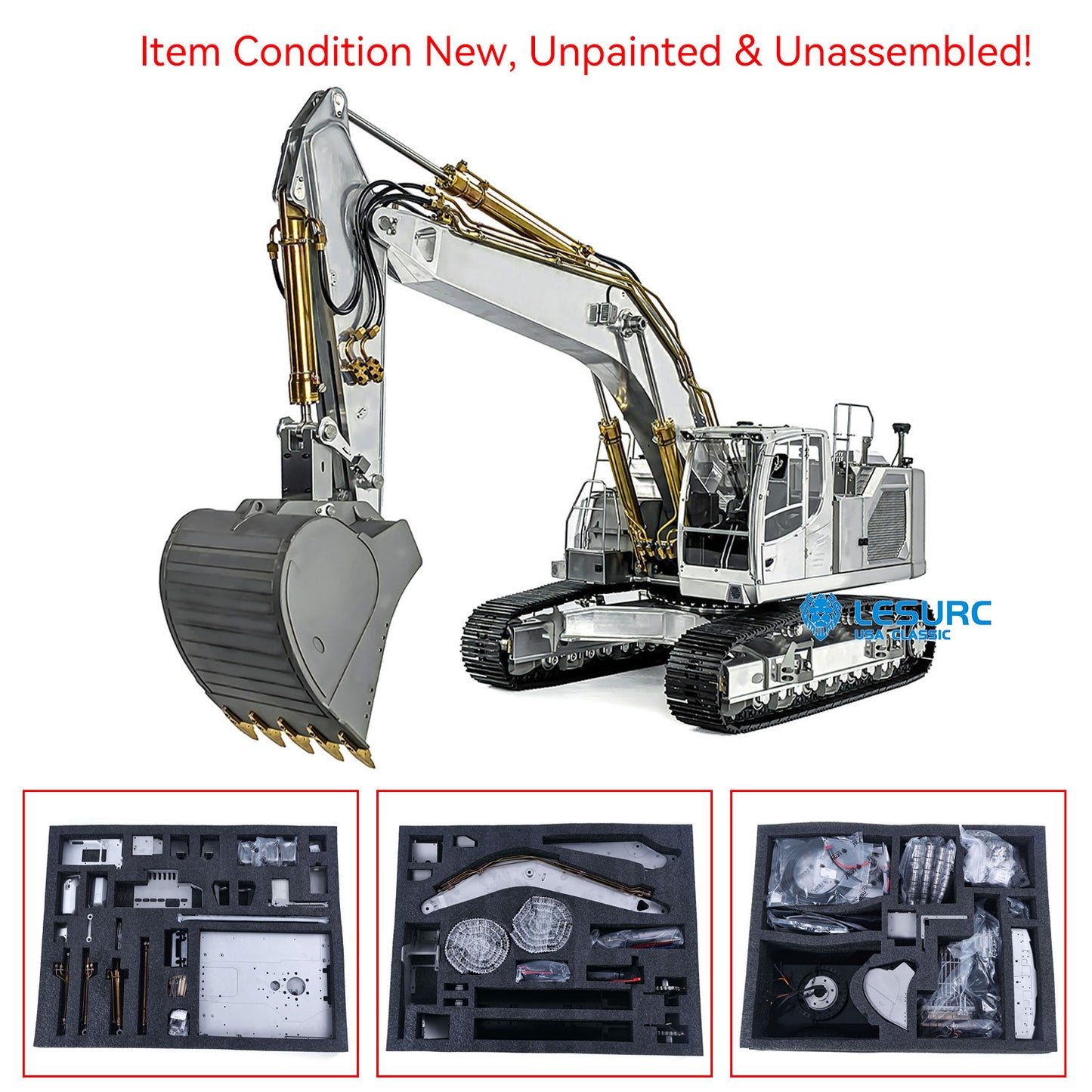 LESU LR945 1/14 Metal RC Hydraulic Excavator B0016 Unassembled Digger 7 Reversing Way Valve for Construction Vehicle Hobbyists