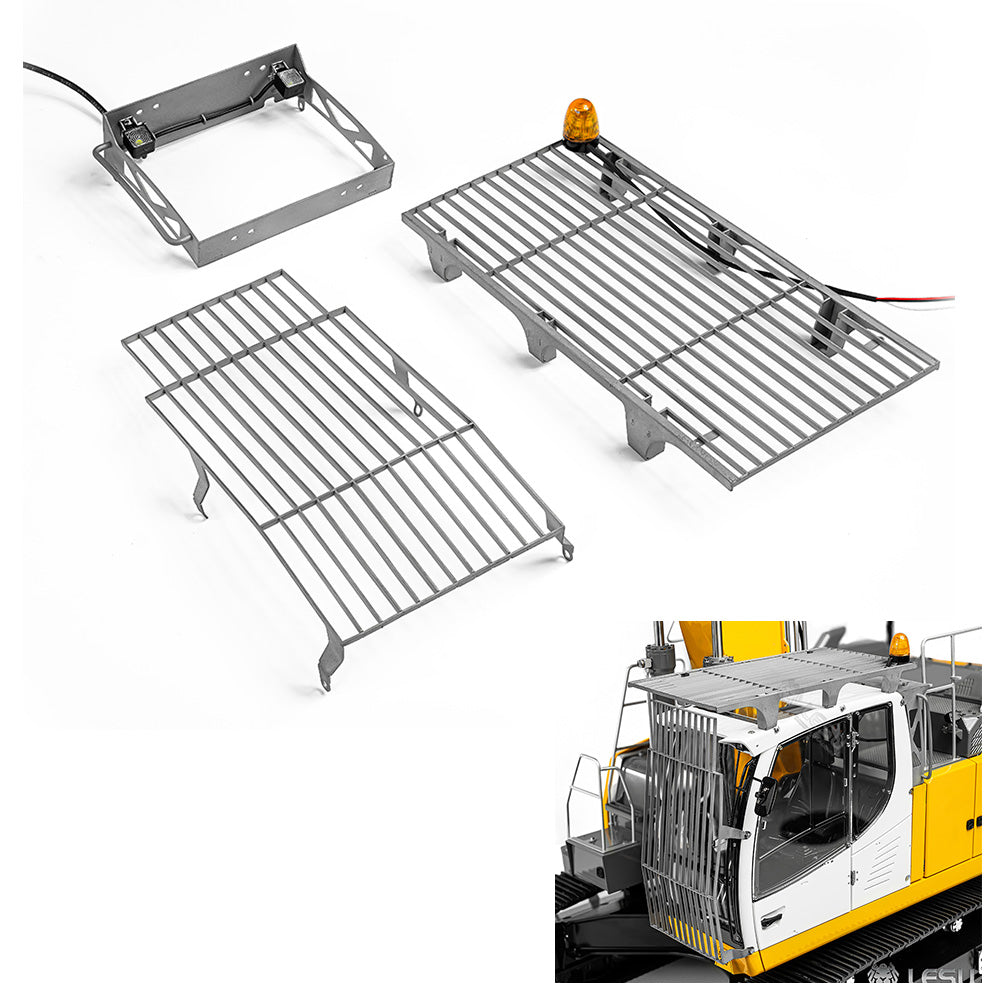 1/14 Metal LESU Remote Control Hydraulic Tracked Excavator LR945 B0016 Vehicle Model Bumper Guardrail Quick Release DIY Parts