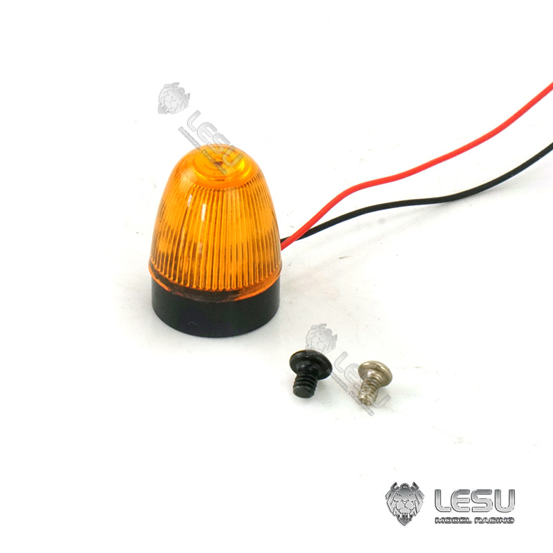 LESU Roof Warning Light Rotating Lamp Plastic 1/14 Scale Upgrade Part for RC Tractor Truck Dumper Model DIY Cars Accessory