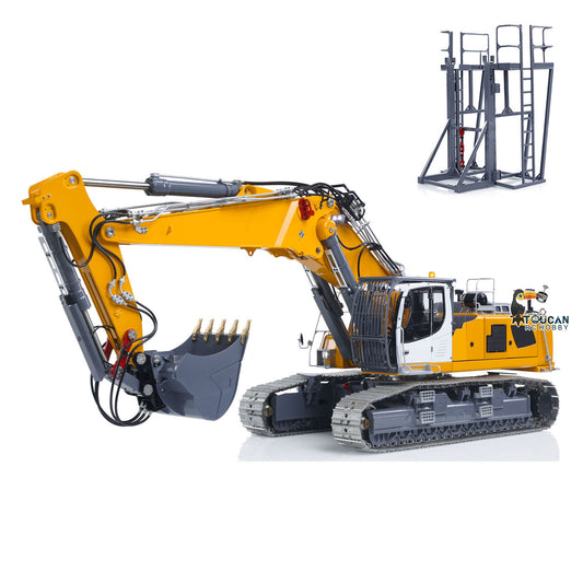 Metal LESU Aoue LR960 Finished Heavy Digger 1/14 RC Full Hydraulic Excavator Construction Vehicle Model Pump 13CH Valve Lights