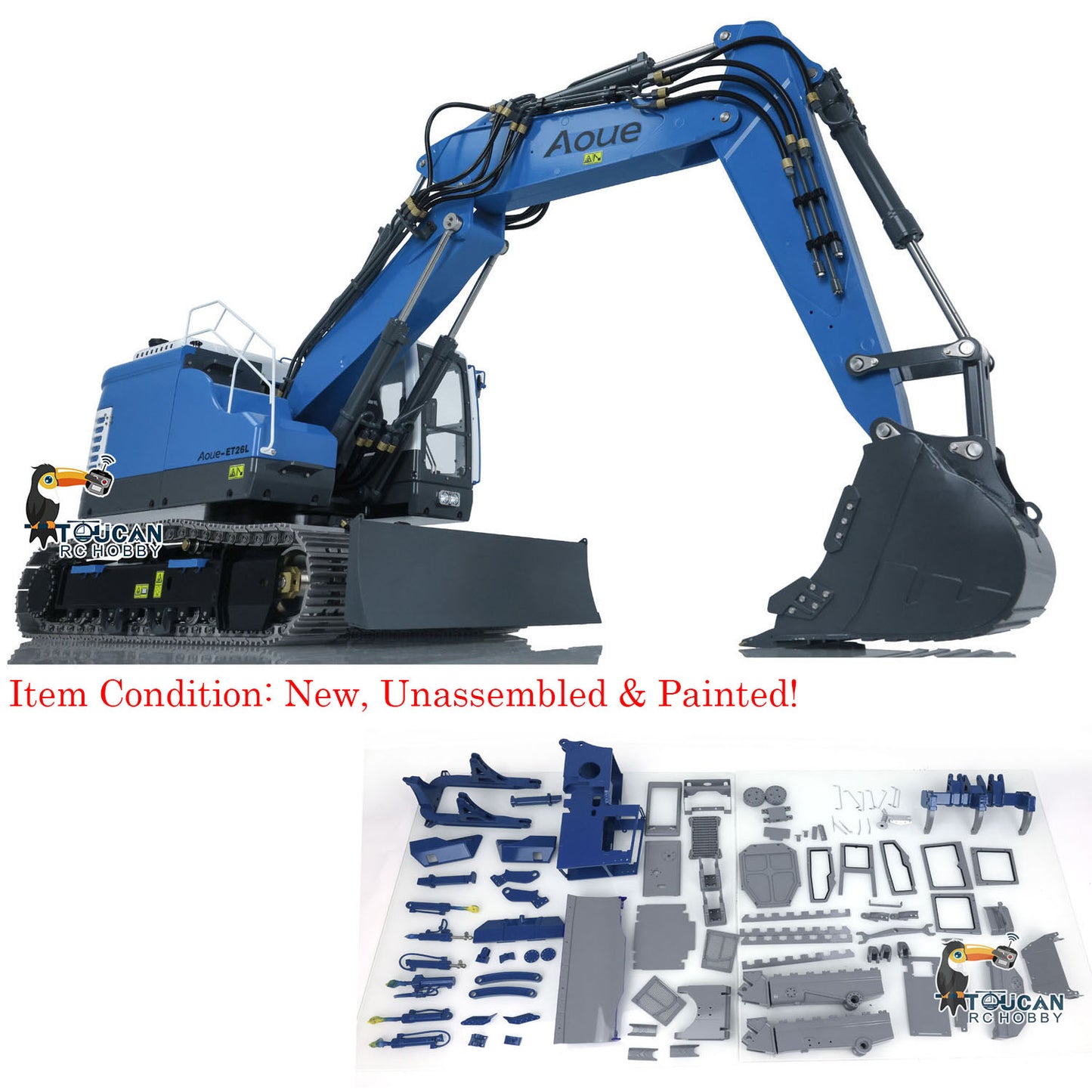 LESU Aoue ET26L 1/14 Metal Hydraulic RC Excavator Construction Vehicles Model W/ GPS Motor Servo ESC Optional Upgrade Accessories