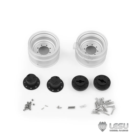 Metal Wheel Hub for LESU 4X4 1/14 RC Hydraulic Loader Aoue WA100M-8 DIY Remote Control Construction Vehicle Model Cars