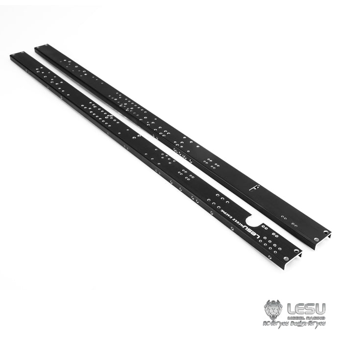 LESU 1 Pair Metal Chassis Rail Suitable for 1/14 6*4 Tractor Truck 3Axle Radio Controlled Vehicle Model Car DIY Spare Part