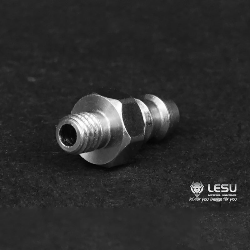 LESU M3 M5 Metal Straight Curved Nozzle Suitable for 1/14 RC Tractor Truck Remote Controlled Model Cars DIY Spare Parts