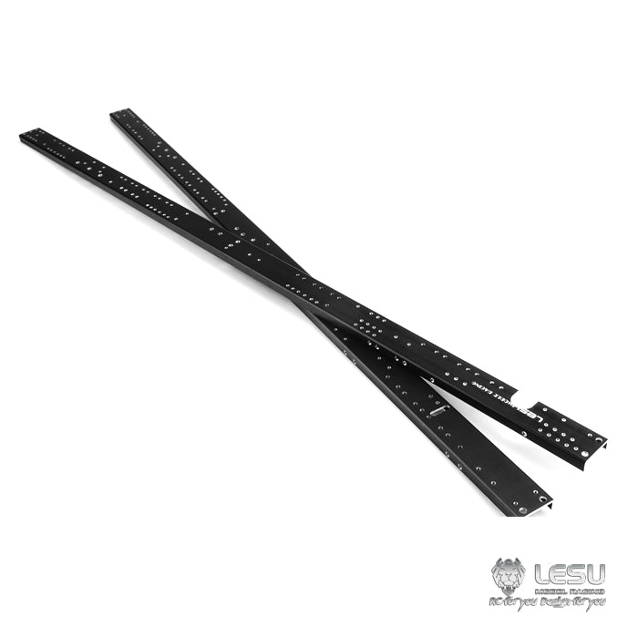 LESU 23.6inch Metal 1Pair Chassis Rail CNC Spare Part Suitable for 1/14 Scale Model RC 8*8 Hydraulic Radio Controlled Dumper Truck