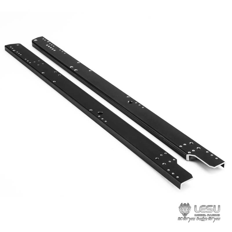 Metal CNC Chassis Rail Spare Part Suitable for 6*6 8*8 1/14 Scale RC LESU Hydraulic Radio Controlled Dumper DIY Car Vehicle