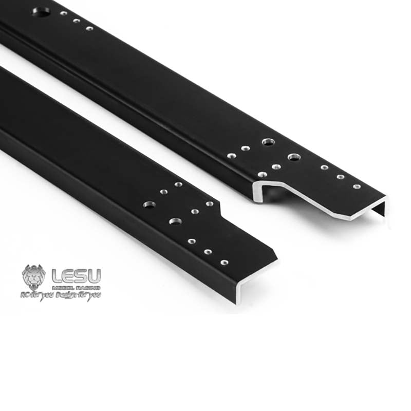 Metal CNC Chassis Rail Spare Part Suitable for 6*6 8*8 1/14 Scale RC LESU Hydraulic Radio Controlled Dumper DIY Car Vehicle