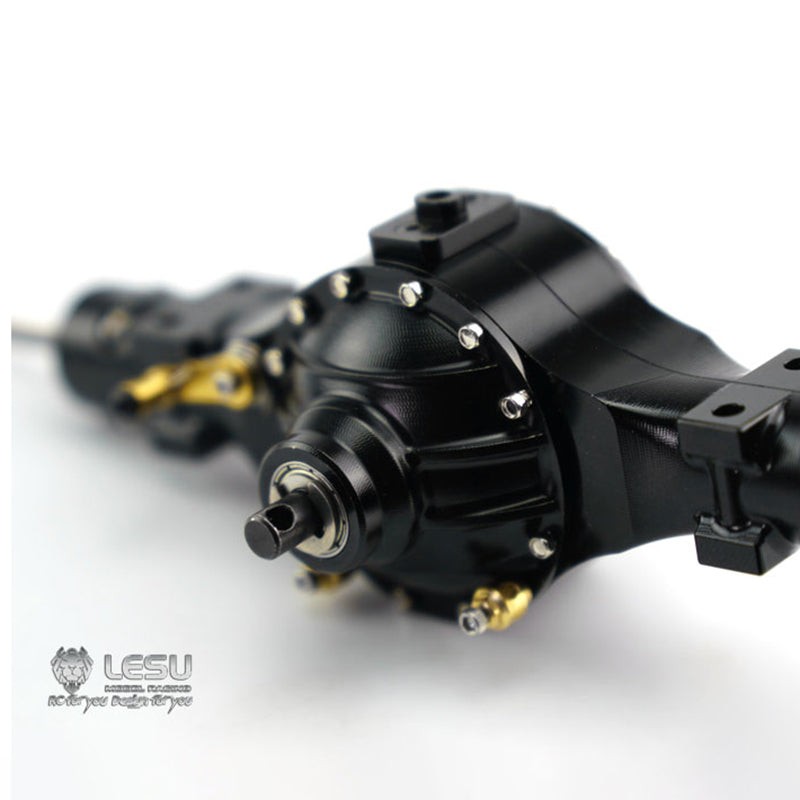 US Stock LESU Metal Rear Axle W/ Differential Lock for 1/14 Tamiya RC Tractor Truck Car Model