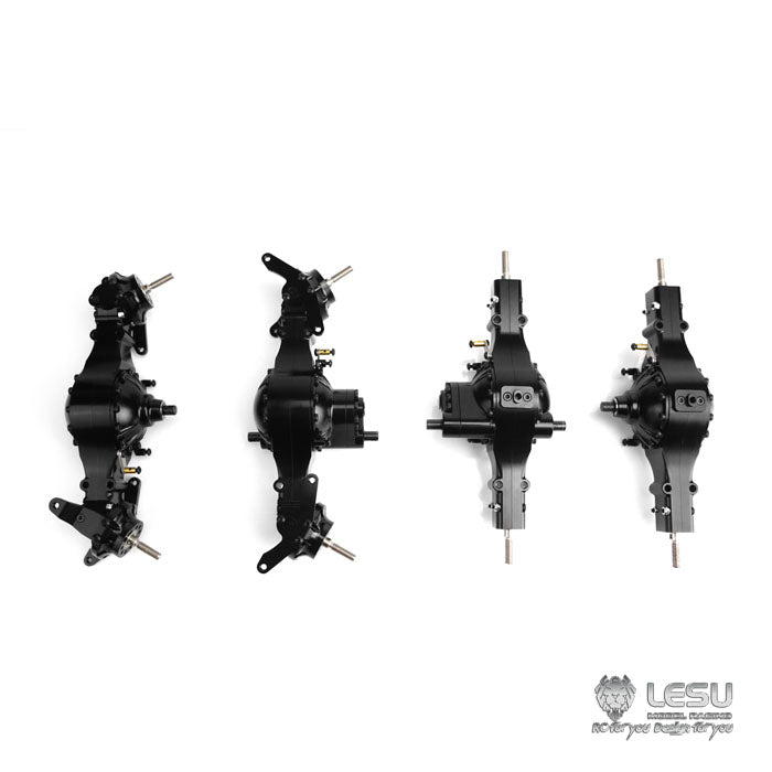 LESU 4X4 6X6 8X8 Metal Front Rear Axle Differential Lock for 1/14 Scale Tractor Truck Model Replacements Accessories