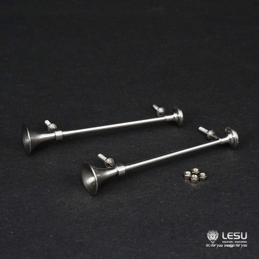 US STOCK US STOCK LESU Stainless Steel Whistle Horn DIY Accessory Suitable for TAMIYA 1/14 RC Radio Control Tractor American Truck Part