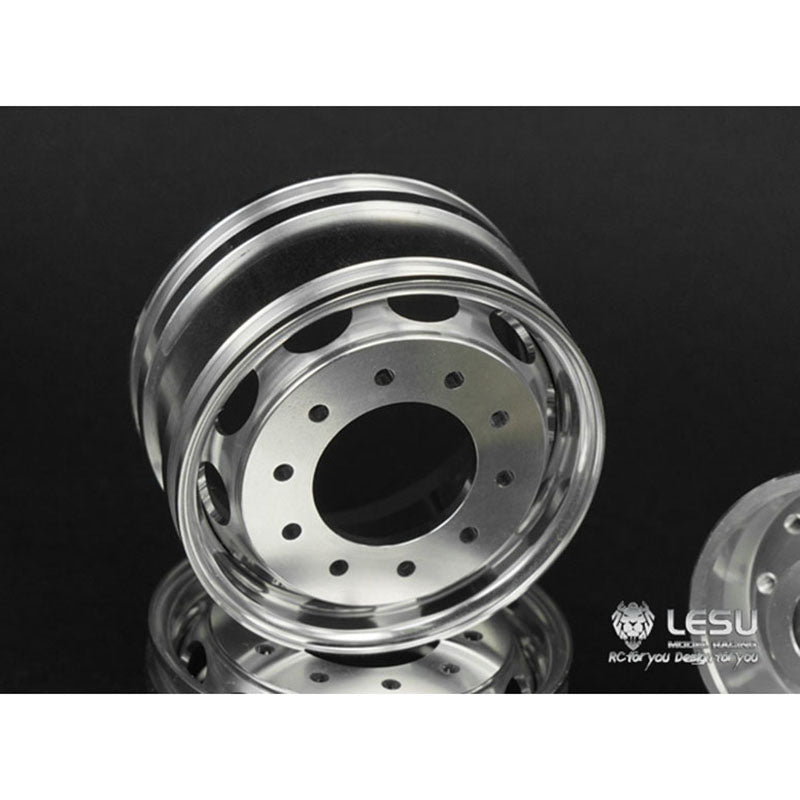 LESU 1/14 Scale Wide Metal Front Hub Bearing Hexagon Brake Suitable for RC DIY Tractor Truck Radio Control Dumper Tipper