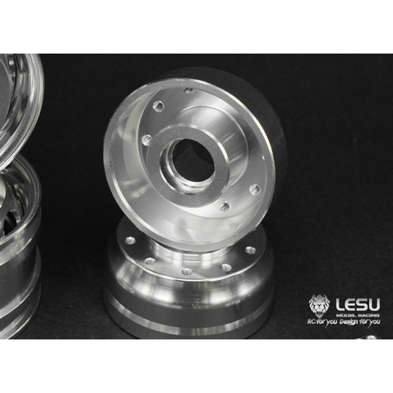 LESU 1/14 Scale Wide Metal Front Hub Bearing Hexagon Brake Suitable for RC DIY Tractor Truck Radio Control Dumper Tipper