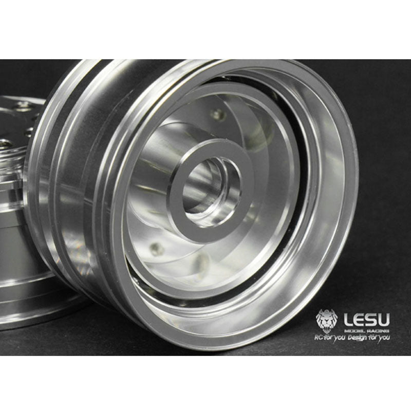 LESU 1/14 Scale Wide Metal Front Hub Bearing Hexagon Brake Suitable for RC DIY Tractor Truck Radio Control Dumper Tipper