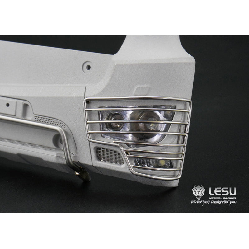 1/14 LESU Front Light Protected Cover Bumper Handrail DIY Parts Suitable for RC 3363 3348 Tractor Truck Dumper Cars Model