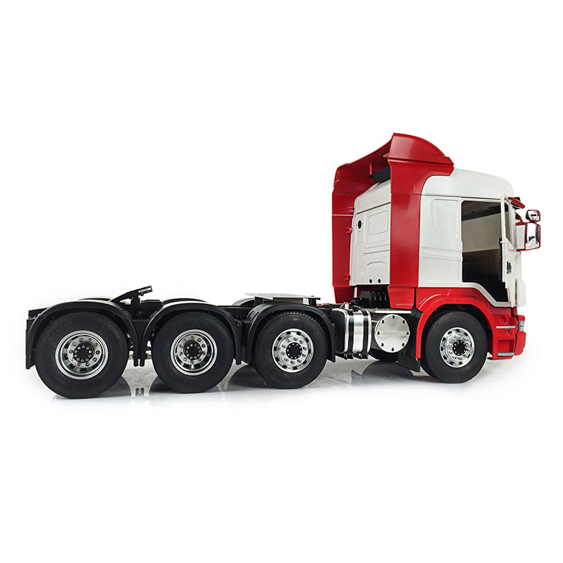 LESU 1/14 8*8 Painted RC Tractor Truck Car Model Metal Chassis W/ Cabin Set Servo 540 Motor Gearbox W/O Light Sound System