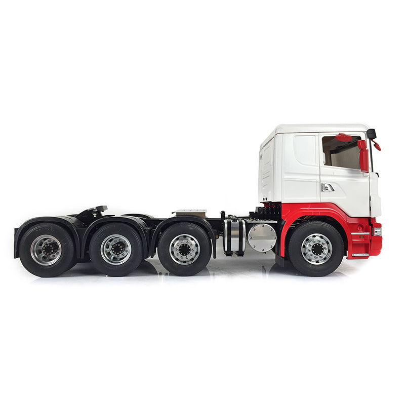 LESU 1/14 8*8 Painted RC Tractor Truck Car Model Metal Chassis W/ Cabin Set Servo 540 Motor Gearbox W/O Light Sound System