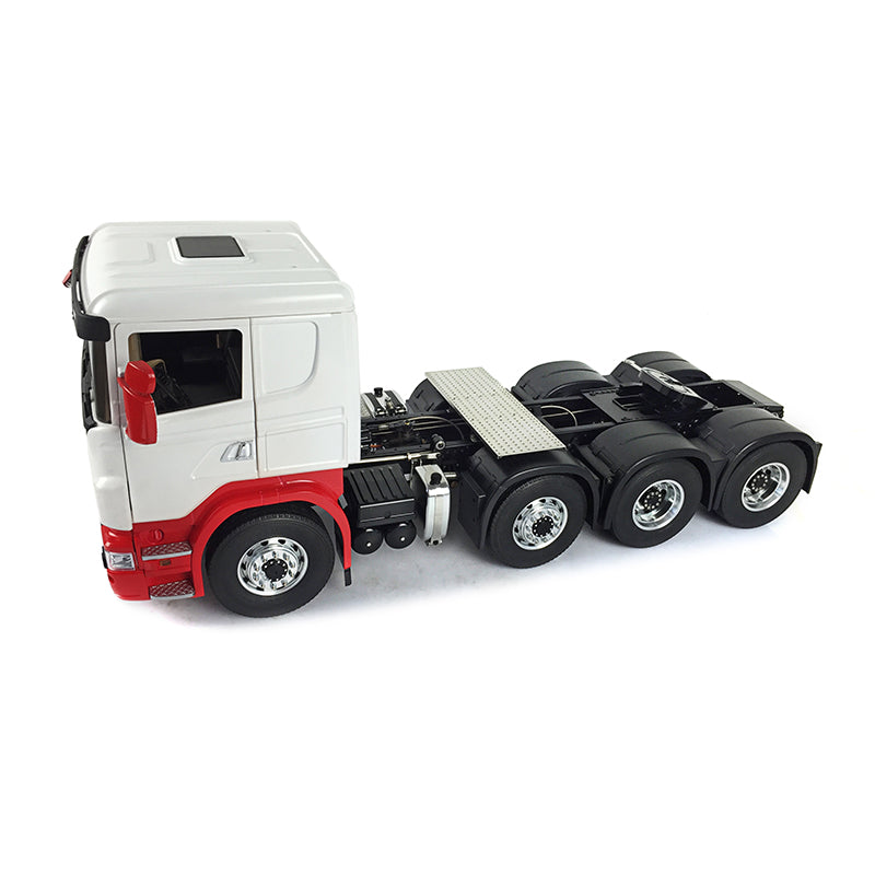 LESU 1/14 8*8 Painted RC Tractor Truck Car Model Metal Chassis W/ Cabin Set Servo 540 Motor Gearbox W/O Light Sound System