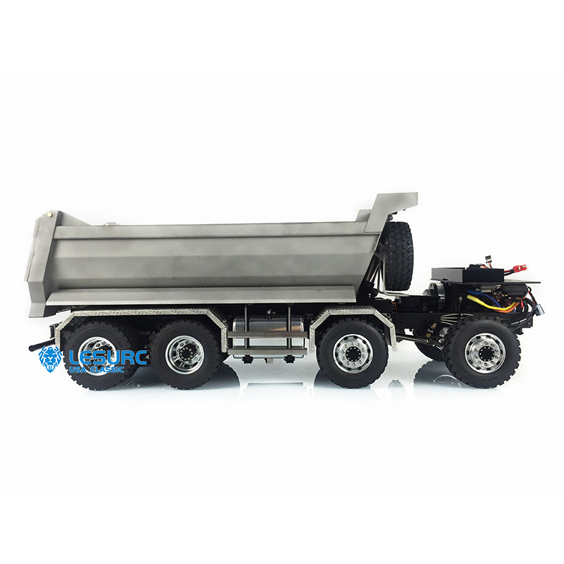 LESU TGS Cabin 1/14 8*8/6*6 Metal RC Dumper Truck Hydraulic Contruction Vehicle Light Sound System for Professional Model Hobbyists