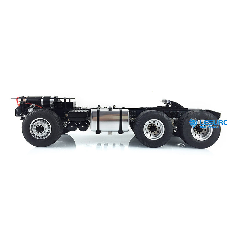 LESU 6x6 Metal 3Axles RC Chassis with 2-Speed Transmission Lock Differential Servo for 1/14 RC Tractor Truck Upgrade