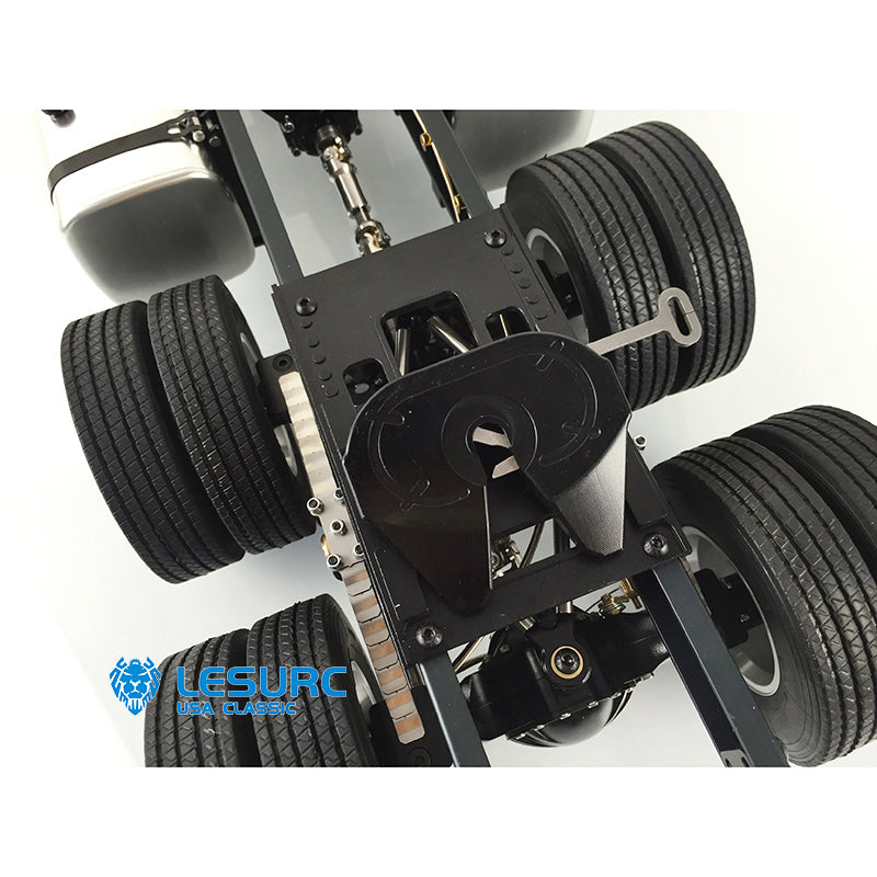 LESU 6x6 Metal 3Axles RC Chassis with 2-Speed Transmission Lock Differential Servo for 1/14 RC Tractor Truck Upgrade