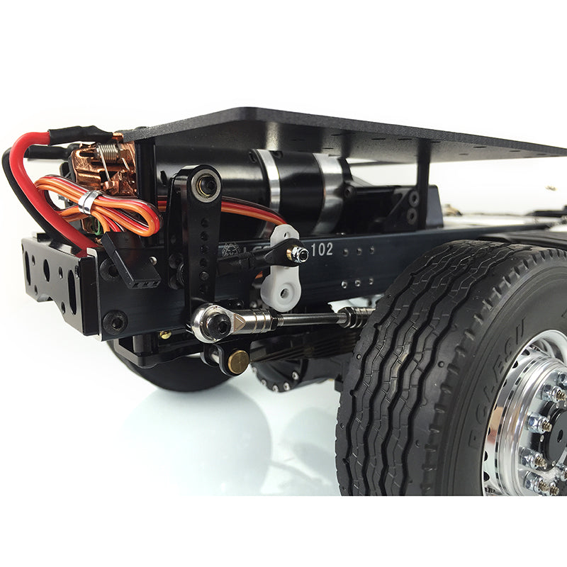 In Stock LESU 1/14 RC 6*6 Scania Metal Chassis for DIY Model Tractor Truck Dumper