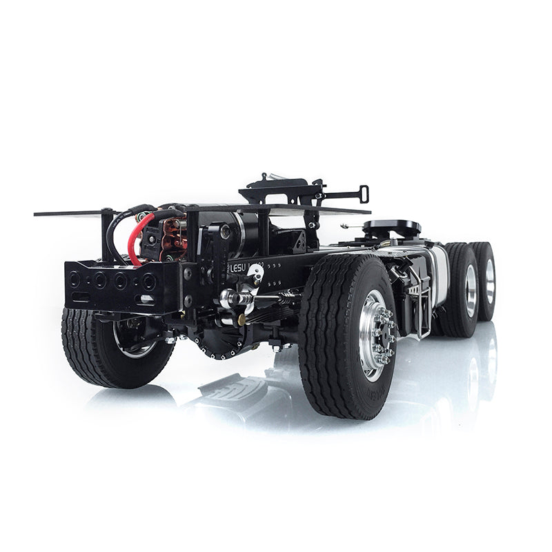 LESU 1/14 6*6 RC Tractor Truck Parts Metal Chassis for Radio Controlled Tractor Truck 3363 1851 Truck High Roof Model Refit