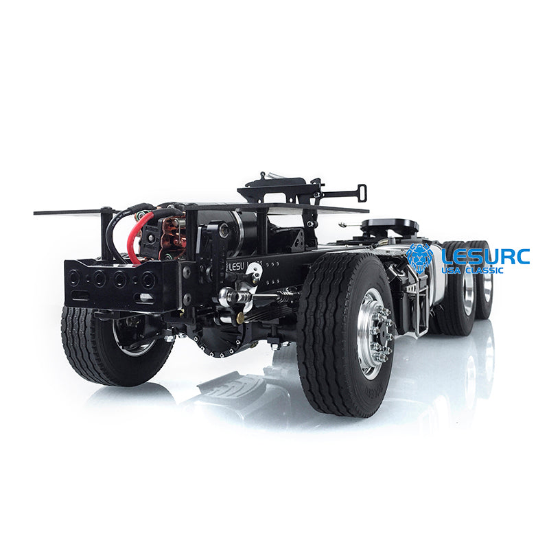 LESU 6x6/6x4 Metal Chassis 20130016-A/B with 2 Speed Transmission for 1/14 DIY TAMIYA 3363 1851 Tractor Truck Model Spare Part