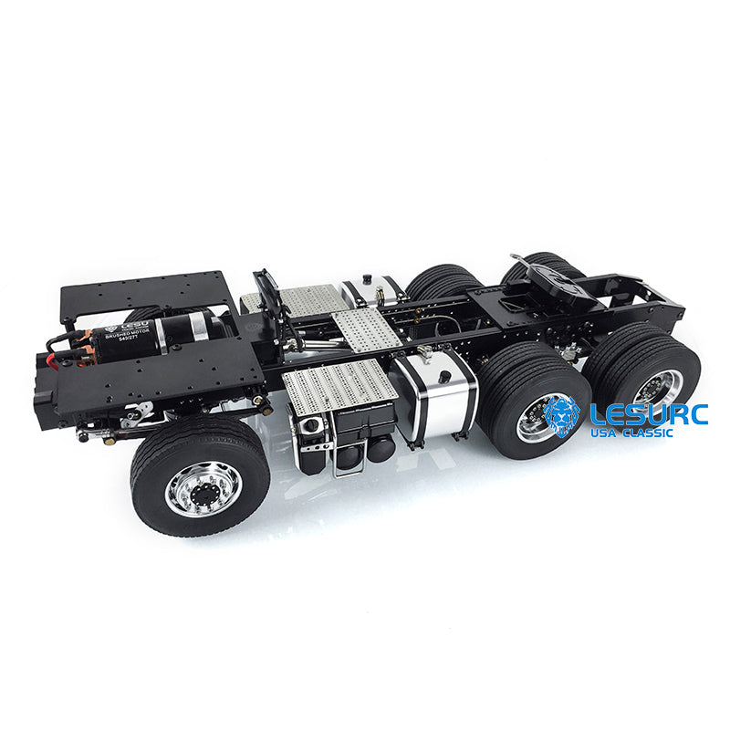 LESU 6x6/6x4 Metal Chassis 20130016-A/B with 2 Speed Transmission for 1/14 DIY TAMIYA 3363 1851 Tractor Truck Model Spare Part