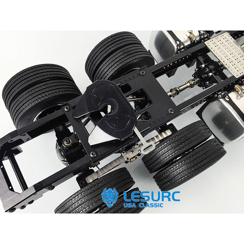 LESU 6x6/6x4 Metal Chassis 20130016-A/B with 2 Speed Transmission for 1/14 DIY TAMIYA 3363 1851 Tractor Truck Model Spare Part