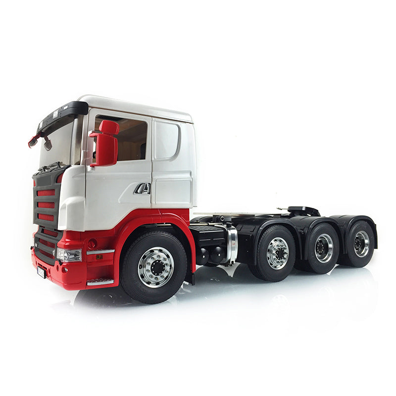 LESU 1/14 8*8 Painted RC Tractor Truck Car Model Metal Chassis W/ Cabin Set Servo 540 Motor Gearbox W/O Light Sound System