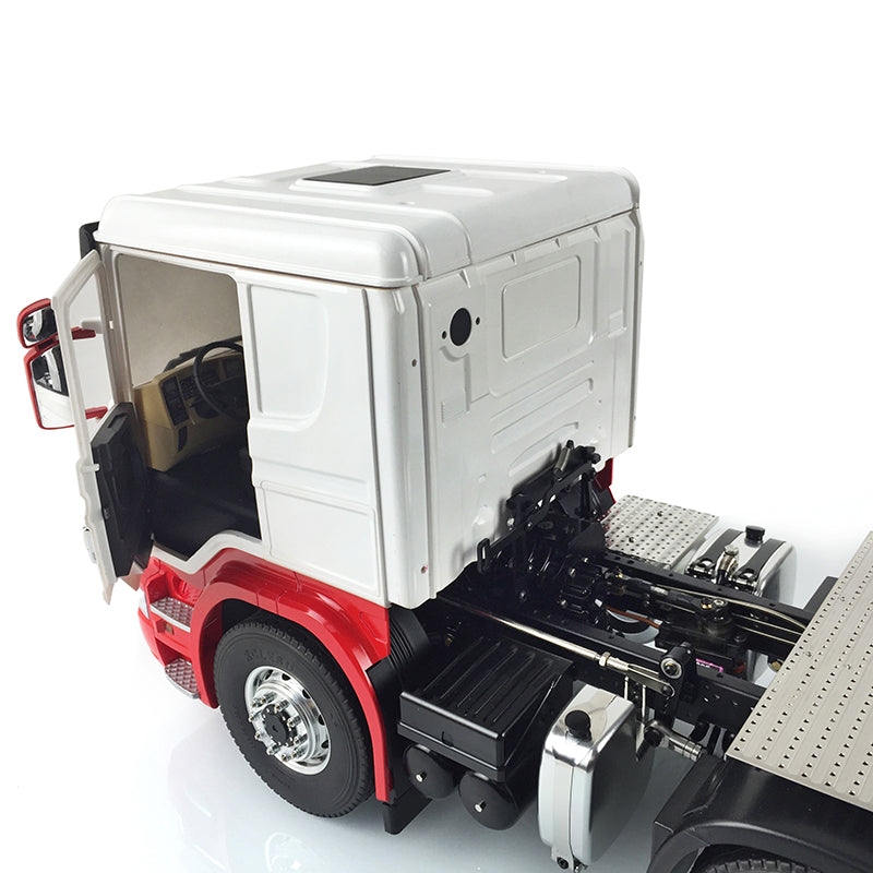 LESU 1/14 8*8 Painted RC Tractor Truck Car Model Metal Chassis W/ Cabin Set Servo 540 Motor Gearbox W/O Light Sound System