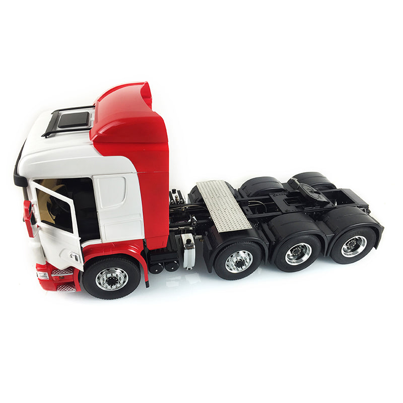 LESU 1/14 8*8 Painted RC Tractor Truck Car Model Metal Chassis W/ Cabin Set Servo 540 Motor Gearbox W/O Light Sound System