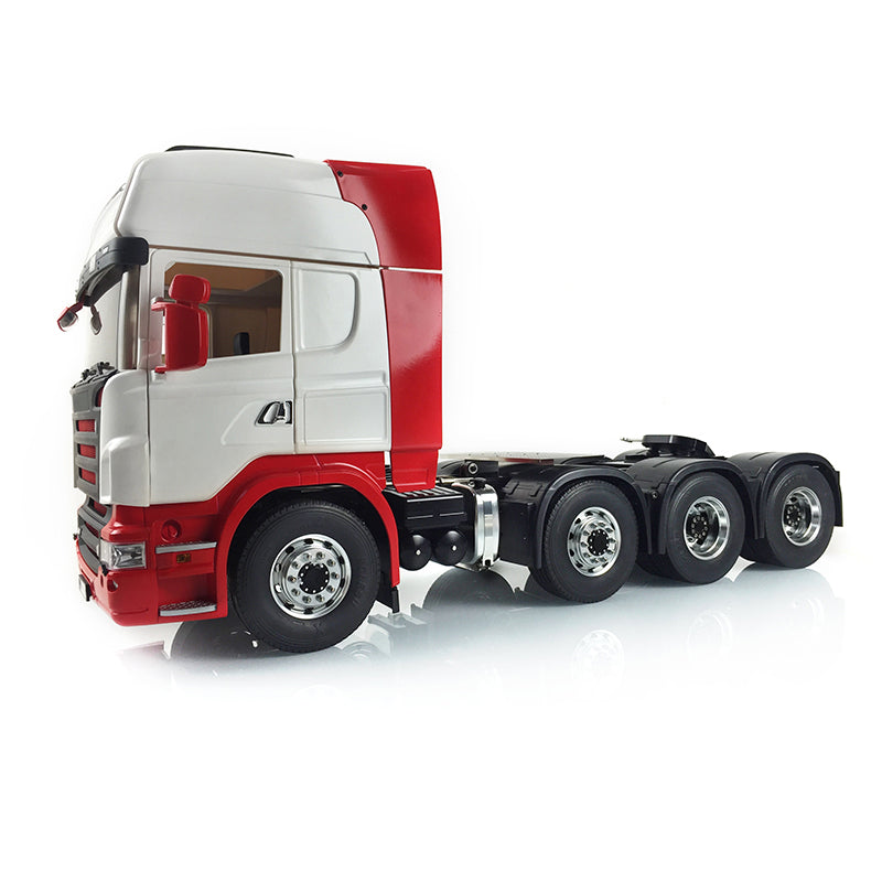 LESU 1/14 8*8 Painted RC Tractor Truck Car Model Metal Chassis W/ Cabin Set Servo 540 Motor Gearbox W/O Light Sound System