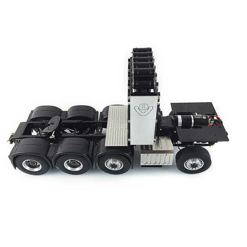 1/14 LESU 8*8 Metal Chassis for 3363 1851 RC Tractor Truck Model 2Speed Transmission 540 Power Motor SAVOX 1251 Servo