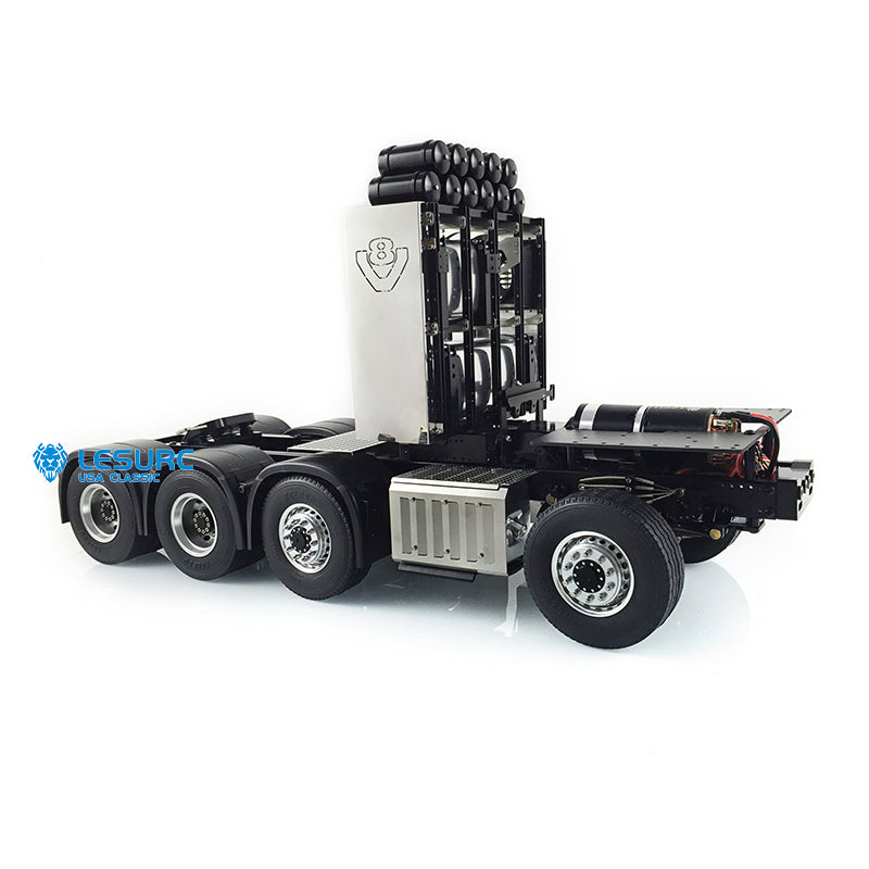 LESU 8x8 Aluminum Alloy RC Truck Chassis Heavy-Duty Vehicle Frame 2-Speed Transmission for 1/14 RC TAMIYA 3363 (56348) 1851 Highline Tractor