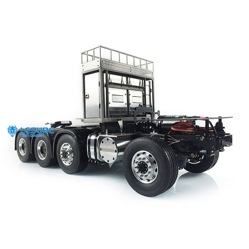 LESU 8x8 Aluminum Alloy Heavy-Duty Chassis with 2Speed Transmission 540 Brushed Motor SAVOX Servo for 1/14 RC Tractor Truck DIY Builds