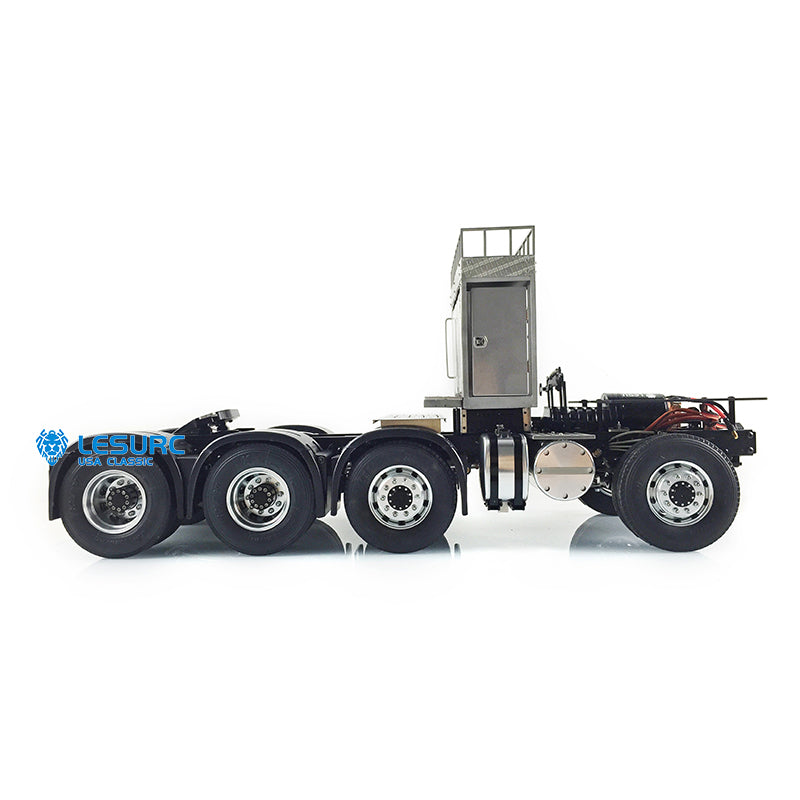LESU 8x8 Aluminum Alloy Heavy-Duty Chassis with 2Speed Transmission 540 Brushed Motor SAVOX Servo for 1/14 RC Tractor Truck DIY Builds