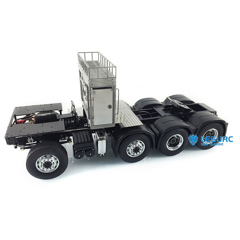 LESU 8x8 Aluminum Alloy Heavy-Duty Chassis with 2Speed Transmission 540 Brushed Motor SAVOX Servo for 1/14 RC Tractor Truck DIY Builds